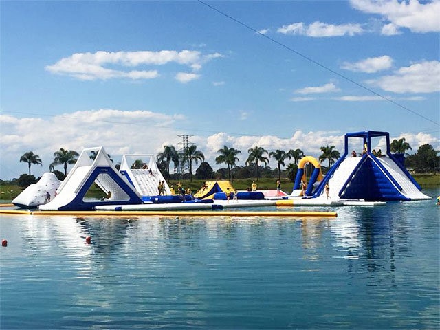 Giant Inflatable Water Park Games , Sport Park 35 Parts BY-IWP-002